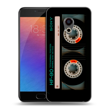 Пластиковый чехол на Meizu Pro 6 с принтом Кассета