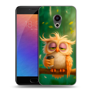 Пластиковый чехол на Meizu Pro 6 с принтом сова