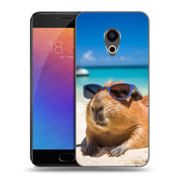 Пластиковый чехол на Meizu Pro 6 с принтом Капибара