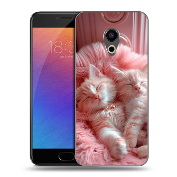 Пластиковый чехол на Meizu Pro 6 с принтом котята котики Пластиковый чехол на Meizu Pro 6 с принтом котята котики