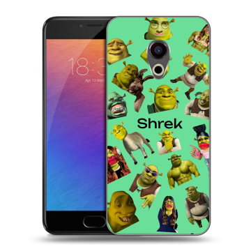 Пластиковый чехол на Meizu Pro 6 с принтом Шрек Shrek