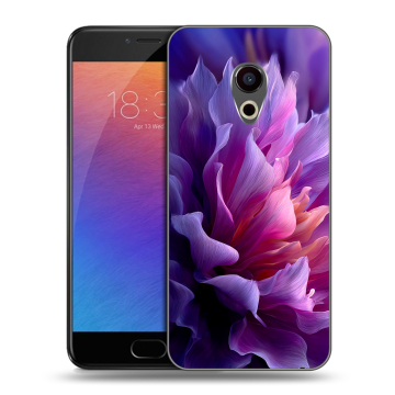 Пластиковый чехол на Meizu Pro 6 с принтом женский цветы