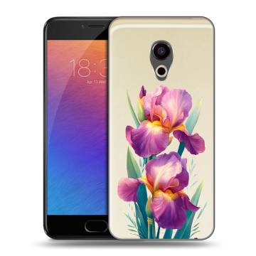 Пластиковый чехол на Meizu Pro 6 с принтом Цветы орхидеи