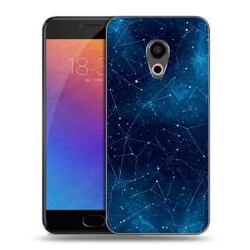 Пластиковый чехол на Meizu Pro 6 с принтом Космос звезды