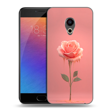 Пластиковый чехол на Meizu Pro 6 с принтом Розовая роза
