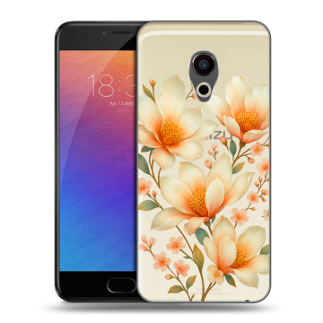 Пластиковый чехол на Meizu Pro 6 с принтом Цветы