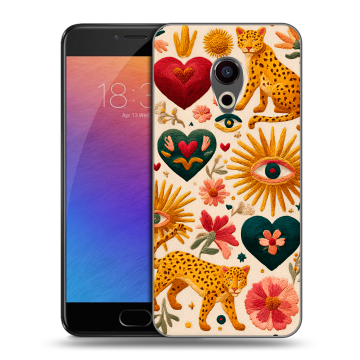 Пластиковый чехол на Meizu Pro 6 с принтом Модный принт