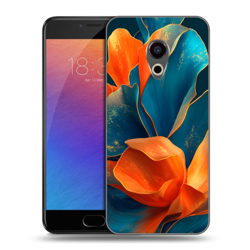 Пластиковый чехол на Meizu Pro 6 с принтом Цветы