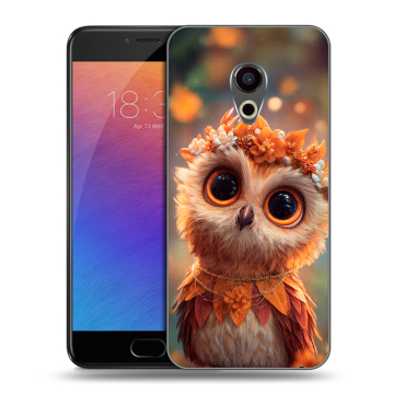 Пластиковый чехол на Meizu Pro 6 с принтом Милая сова