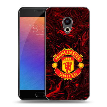 Пластиковый чехол на Meizu Pro 6 с принтом Manchester United