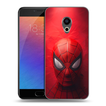 Пластиковый чехол на Meizu Pro 6 с принтом Spiderman Человек паук
