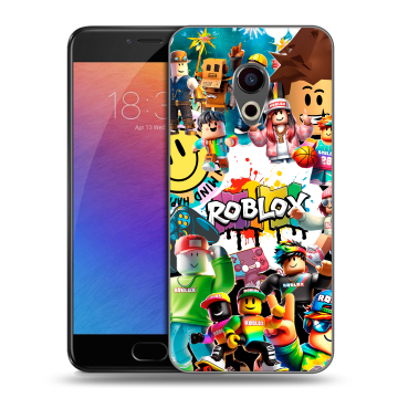 Пластиковый чехол на Meizu Pro 6 с принтом Roblox Роблокс