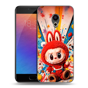 Пластиковый чехол на Meizu Pro 6 с принтом Labubu Лабубу