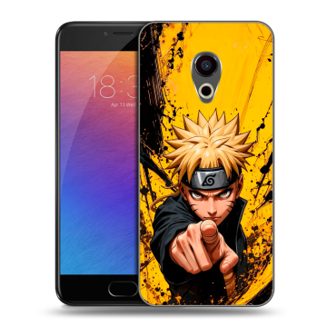 Пластиковый чехол на Meizu Pro 6 с принтом Naruto Наруто