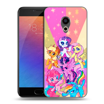 Пластиковый чехол на Meizu Pro 6 с принтом My little pony Дружба чудо