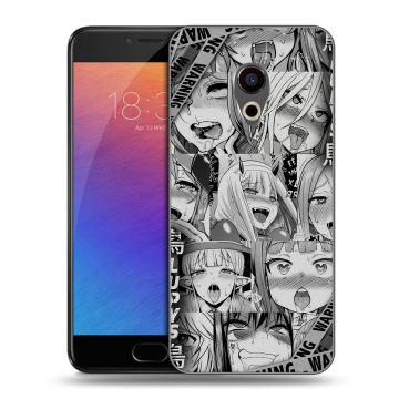 Пластиковый чехол на Meizu Pro 6 с принтом Ahegao Ахегао Аниме