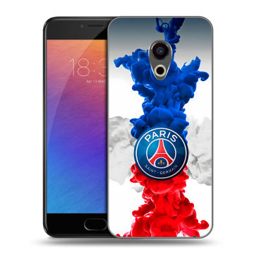 Пластиковый чехол на Meizu Pro 6 с принтом PSG ПСЖ