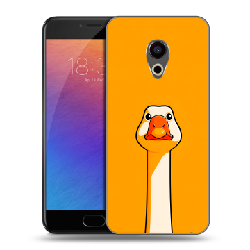 Пластиковый чехол на Meizu Pro 6 с принтом Смешная утка