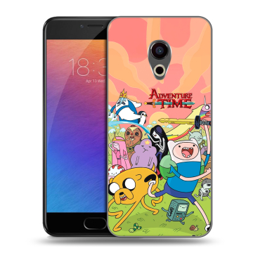 Пластиковый чехол на Meizu Pro 6 с принтом Adventure time Время приключений