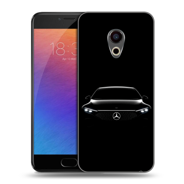 Пластиковый чехол на Meizu Pro 6 с принтом Mercedes Мерседес