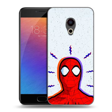 Пластиковый чехол на Meizu Pro 6 с принтом Spiderman Человек паук