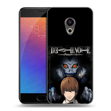 Пластиковый чехол на Meizu Pro 6 с принтом Death note Тетрадь смерти