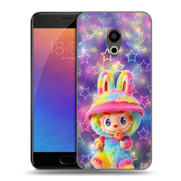 Пластиковый чехол на Meizu Pro 6 с принтом Labubu Лабубу