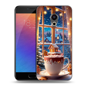 Пластиковый чехол на Meizu Pro 6 с принтом Новый год