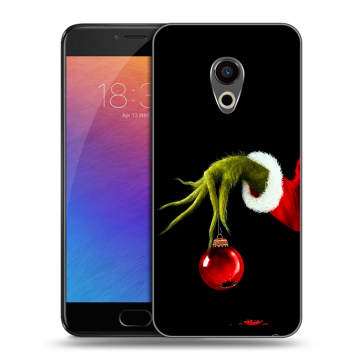 Пластиковый чехол на Meizu Pro 6 с принтом Новый год Гринч