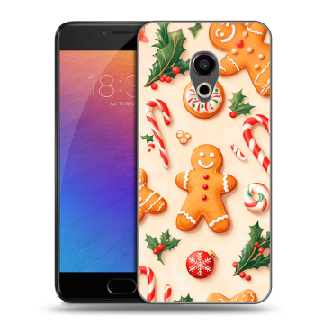 Пластиковый чехол на Meizu Pro 6 с принтом Новый год