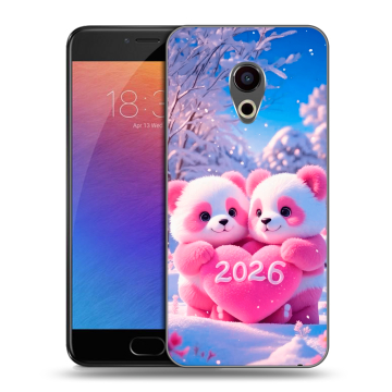 Пластиковый чехол на Meizu Pro 6 с принтом Новый год