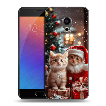 Пластиковый чехол на Meizu Pro 6 с принтом Новый год
