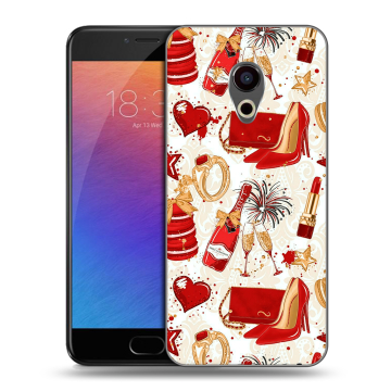 Пластиковый чехол на Meizu Pro 6 с принтом Новый год