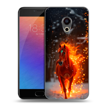 Пластиковый чехол на Meizu Pro 6 с принтом Новый год