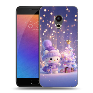 Пластиковый чехол на Meizu Pro 6 с принтом Новый год