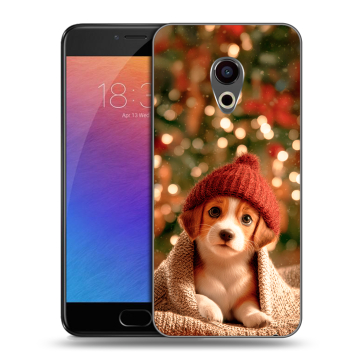 Пластиковый чехол на Meizu Pro 6 с принтом Новый год
