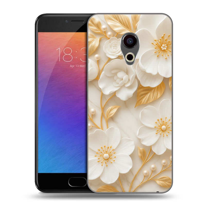 Пластиковый чехол на Meizu Pro 6 с принтом Цветы Пластиковый чехол на Meizu Pro 6 с принтом Цветы