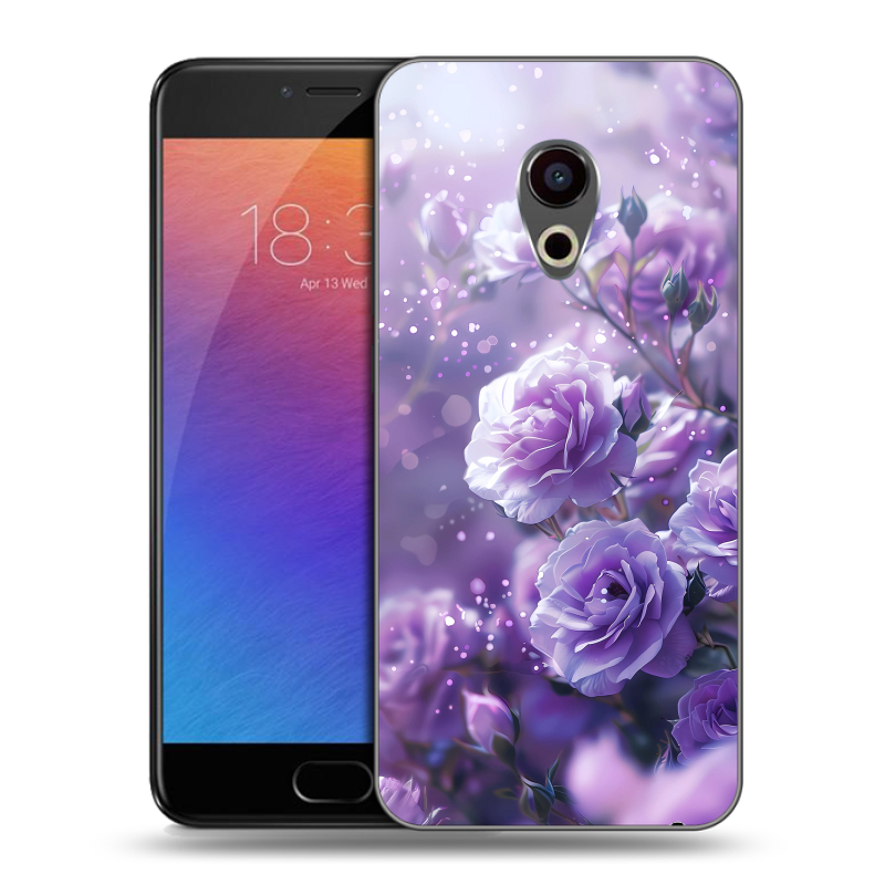 Пластиковый чехол на Meizu Pro 6 с принтом Розы цветы Пластиковый чехол на Meizu Pro 6 с принтом Розы цветы