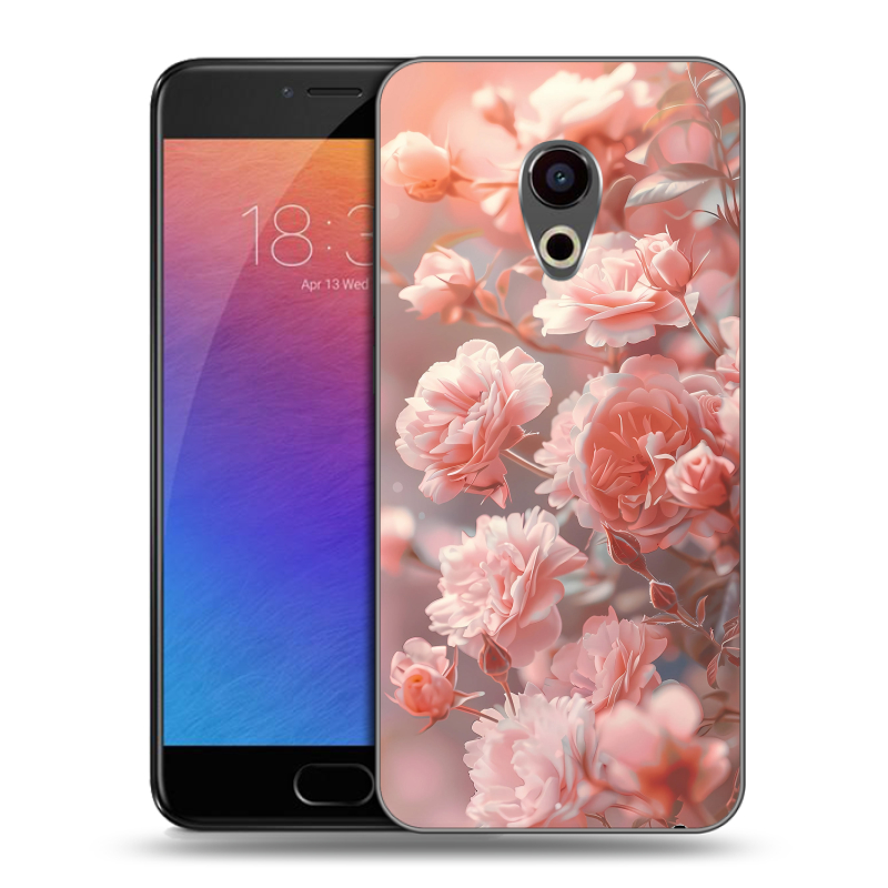 Пластиковый чехол на Meizu Pro 6 с принтом Розовые розы Пластиковый чехол на Meizu Pro 6 с принтом Розовые розы