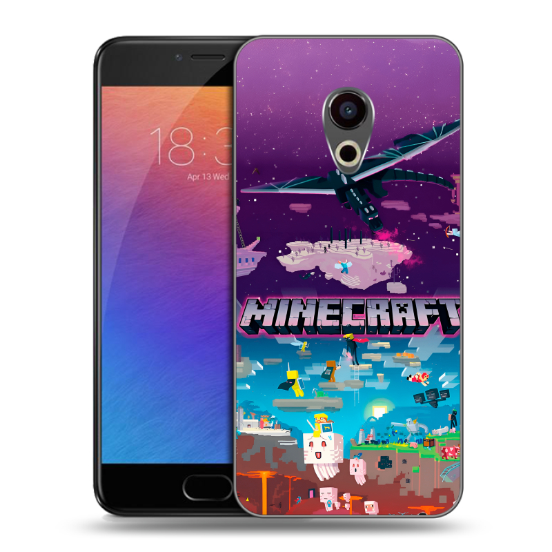 Пластиковый чехол на Meizu Pro 6 с принтом Майнкрафт Minecraft Пластиковый чехол на Meizu Pro 6 с принтом Майнкрафт Minecraft