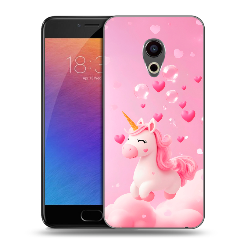 Пластиковый чехол на Meizu Pro 6 с принтом Единорог Пластиковый чехол на Meizu Pro 6 с принтом Единорог