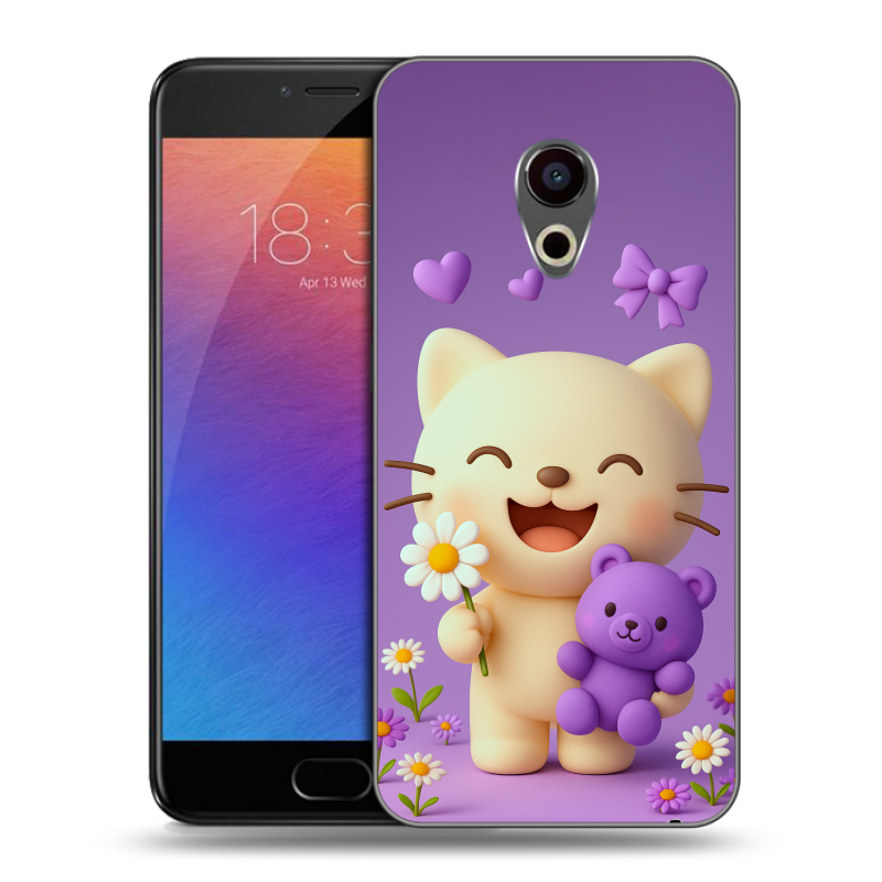 Пластиковый чехол на Meizu Pro 6 с принтом для девочек Пластиковый чехол на Meizu Pro 6 с принтом для девочек