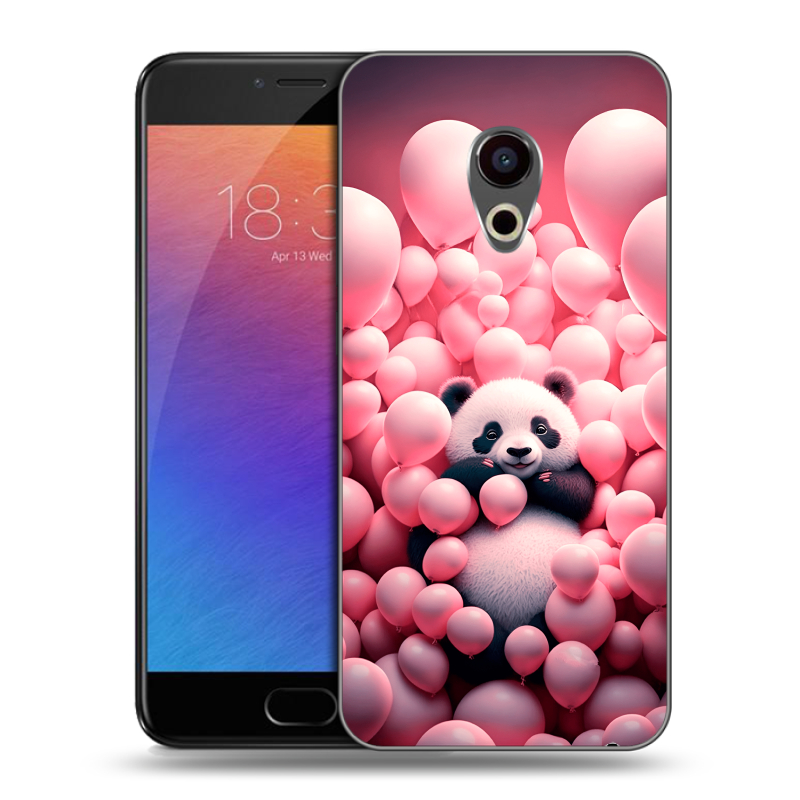 Пластиковый чехол на Meizu Pro 6 с принтом Панда Пластиковый чехол на Meizu Pro 6 с принтом Панда