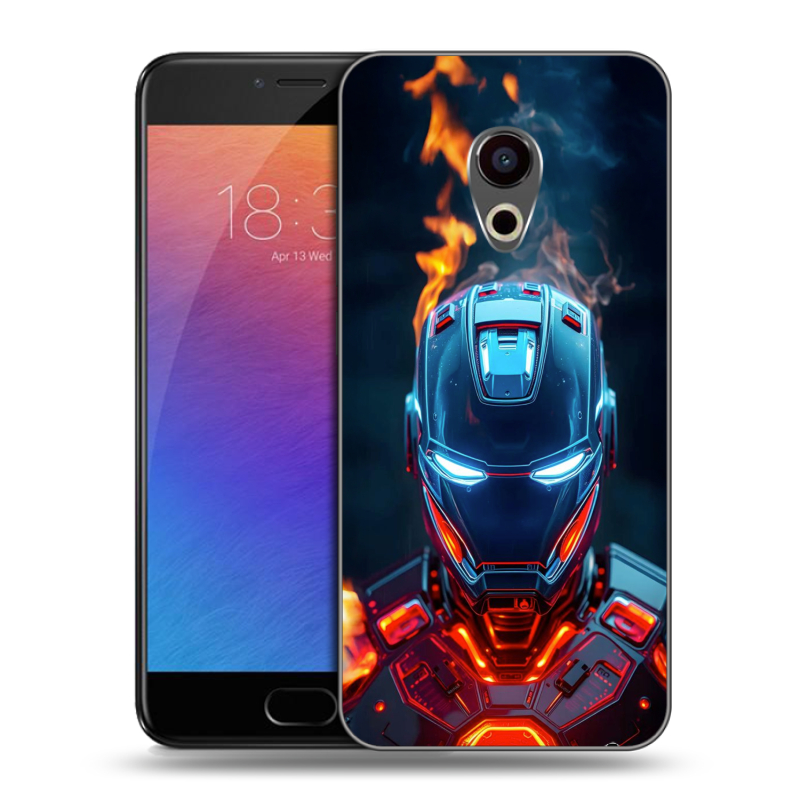 Пластиковый чехол на Meizu Pro 6 с принтом IronMan Железный человек Пластиковый чехол на Meizu Pro 6 с принтом IronMan Железный человек