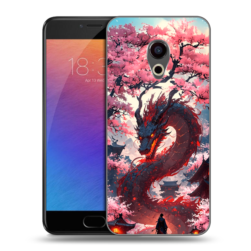 Пластиковый чехол на Meizu Pro 6 с принтом Дракон Японский Пластиковый чехол на Meizu Pro 6 с принтом Дракон Японский