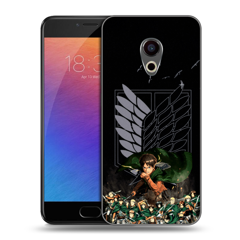 Пластиковый чехол на Meizu Pro 6 с принтом Атака титанов Пластиковый чехол на Meizu Pro 6 с принтом Атака титанов