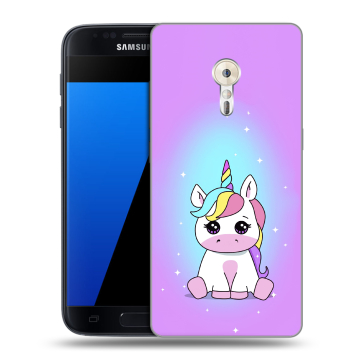 Силиконовый чехол на ZUK Z2 Pro с принтом Единорог
