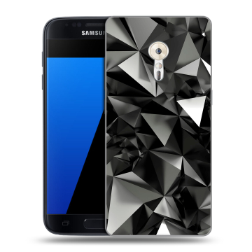 Силиконовый чехол на ZUK Z2 Pro с принтом Черные кристаллы