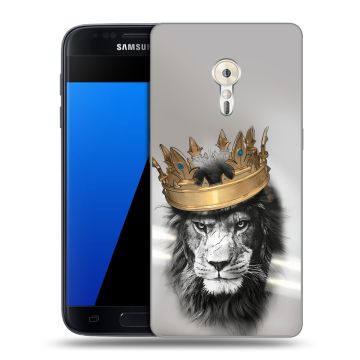 Силиконовый чехол на ZUK Z2 Pro с принтом Лев с короной