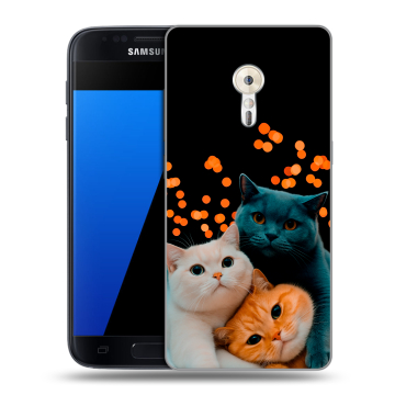 Силиконовый чехол на ZUK Z2 Pro с принтом Кошки